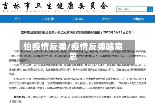 怕疫情反弹/疫情反弹啥意思